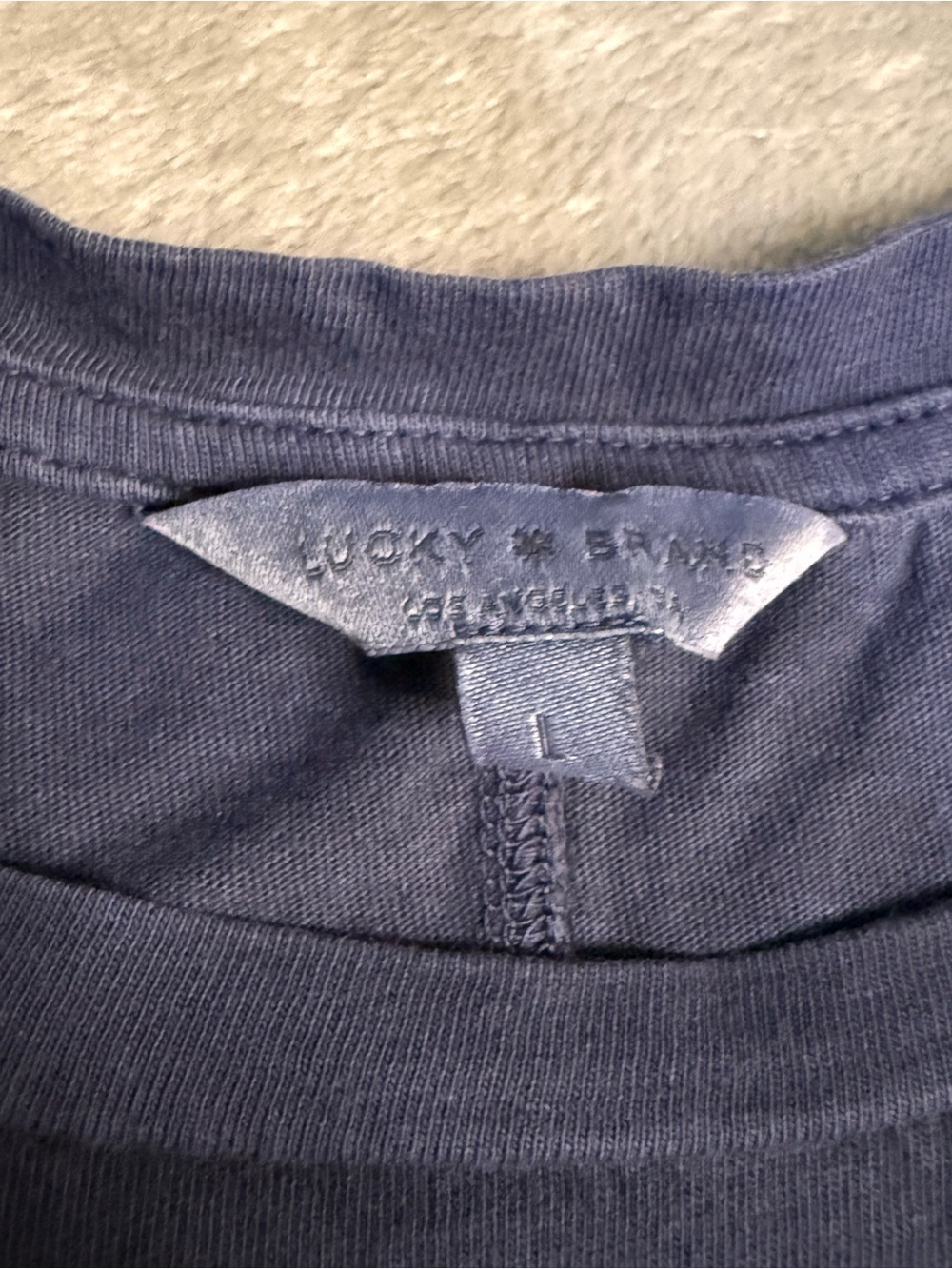 Lucky Brand Size Large Distressed Blue Color - Picture 2 of 11